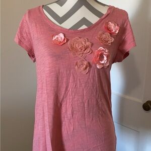 Massini Pink floral tshirt